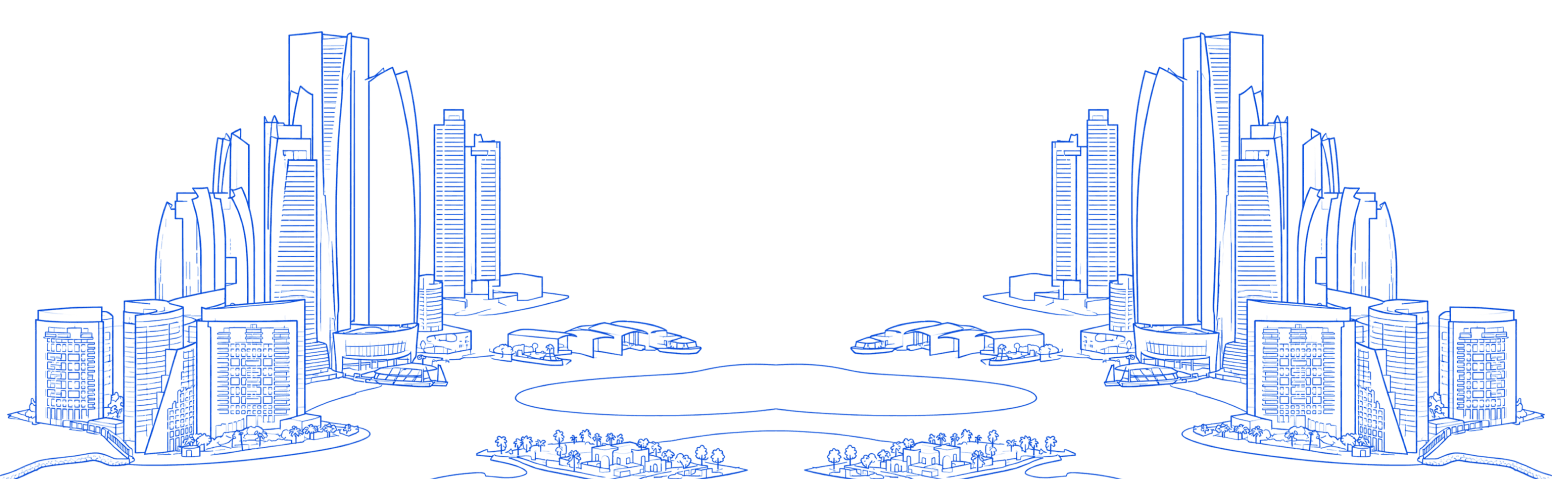 Dubai skyline illustration